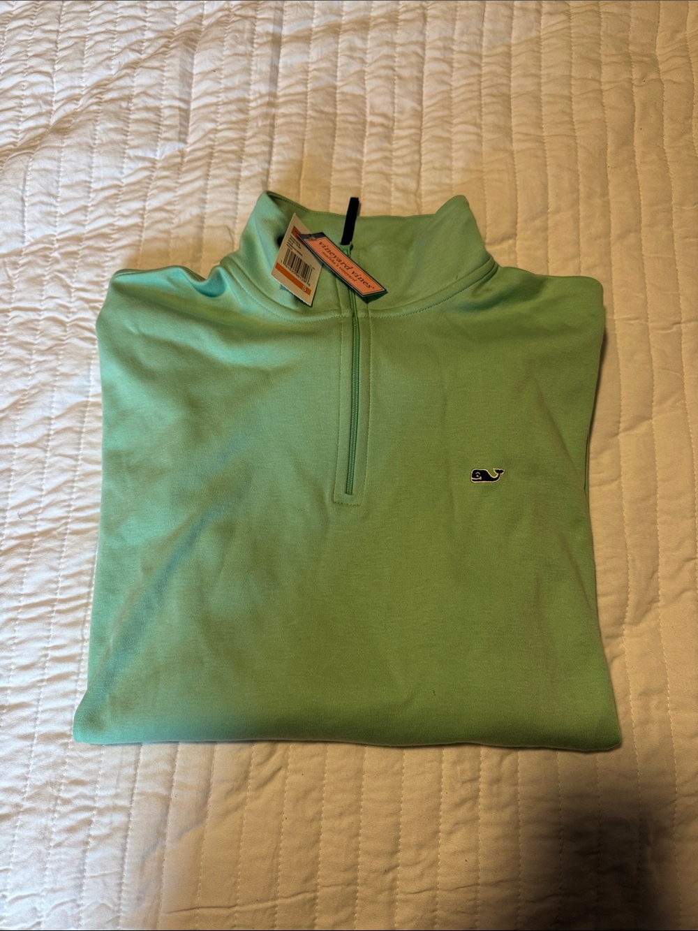 Vineyard Vines Mint Green 1/4 Zip Pullover